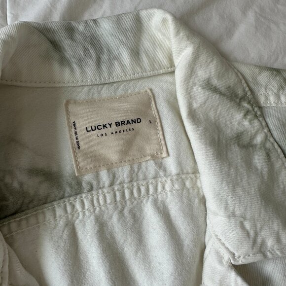 Lucky Brand Tie Dye Tomboy Trucker Jacket Size L - Picture 4 of 5